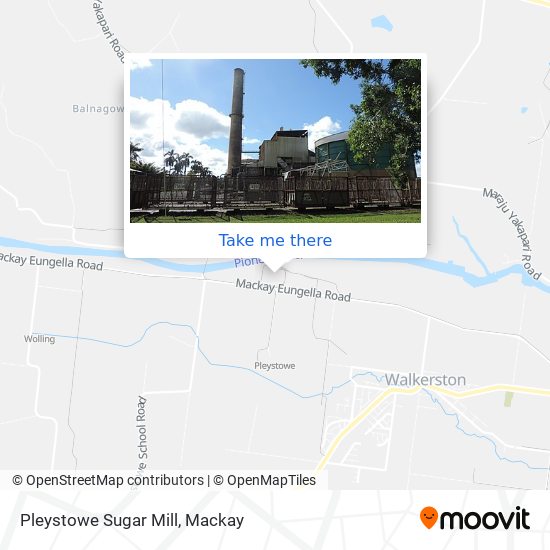 Mapa Pleystowe Sugar Mill