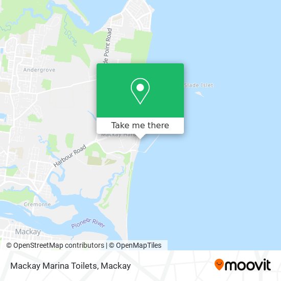 Mackay Marina Toilets map