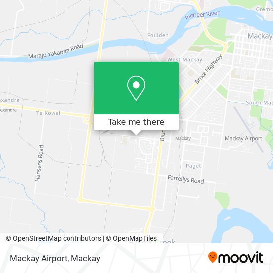 Mapa Mackay Airport