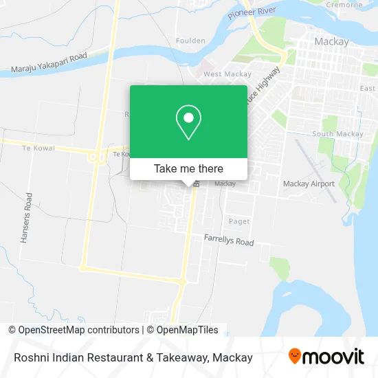 Mapa Roshni Indian Restaurant & Takeaway