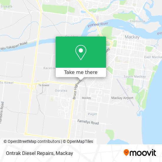 Ontrak Diesel Repairs map