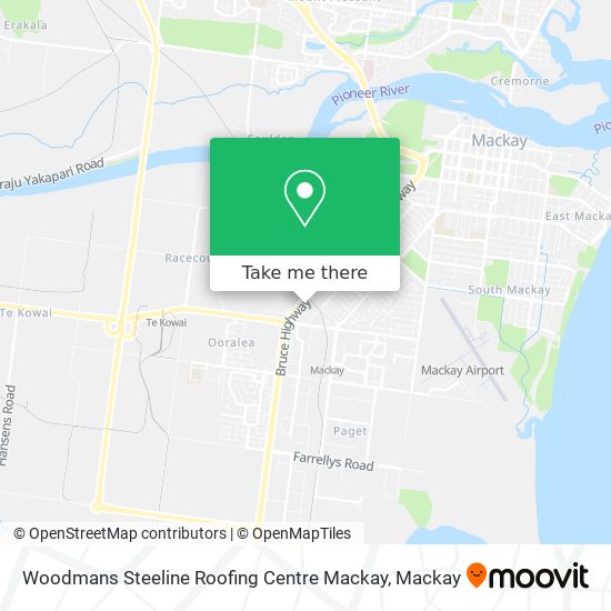 Woodmans Steeline Roofing Centre Mackay map