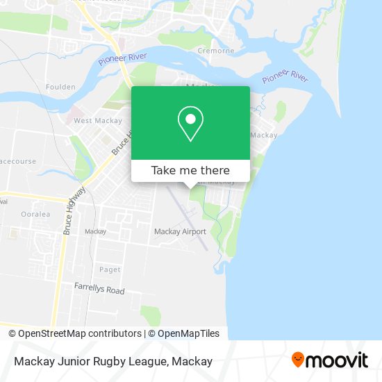 Mapa Mackay Junior Rugby League