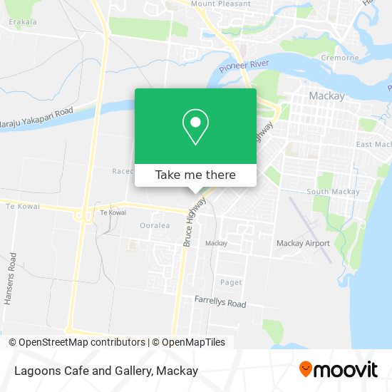Lagoons Cafe and Gallery map