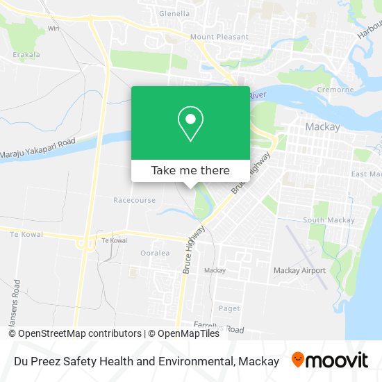 Du Preez Safety Health and Environmental map