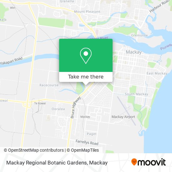 Mapa Mackay Regional Botanic Gardens
