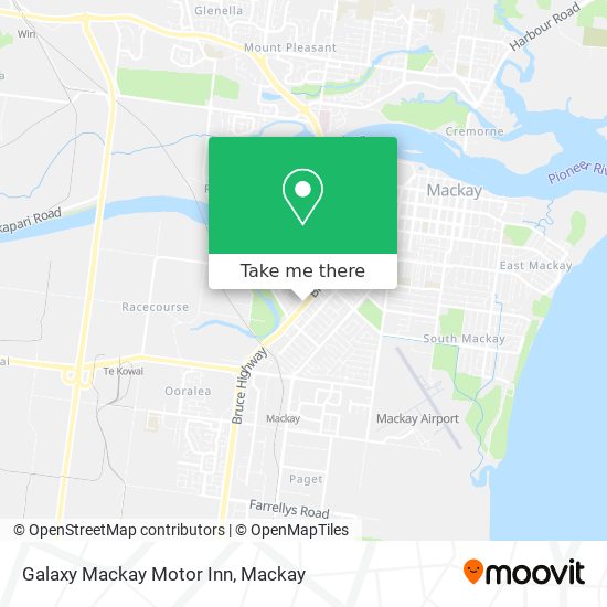 Galaxy Mackay Motor Inn map