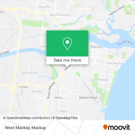 Mapa West Mackay