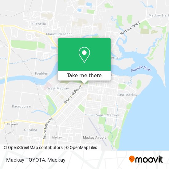 Mackay TOYOTA map