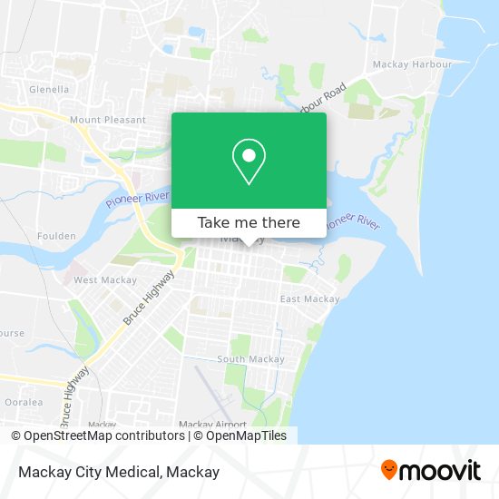 Mackay City Medical map