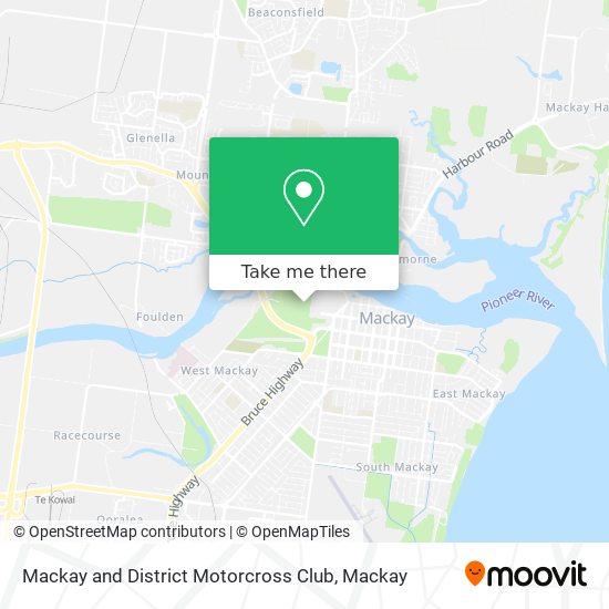 Mackay and District Motorcross Club map