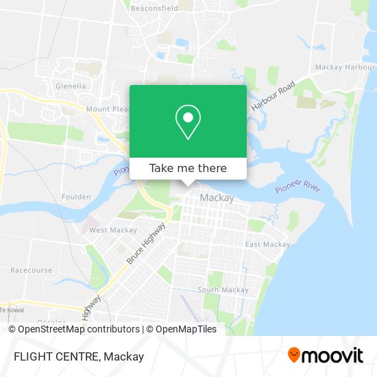 FLIGHT CENTRE map