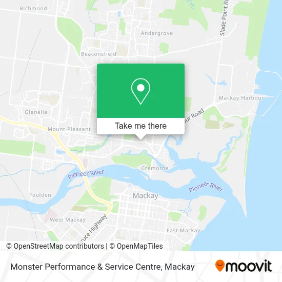 Mapa Monster Performance & Service Centre