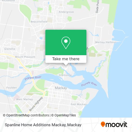 Spanline Home Additions Mackay map