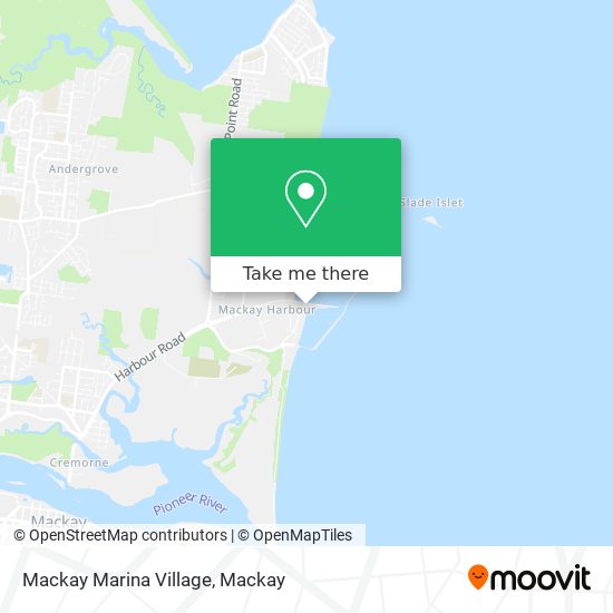 Mackay Marina Village map