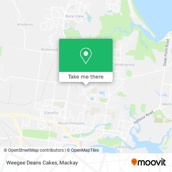 Weegee Deans Cakes map