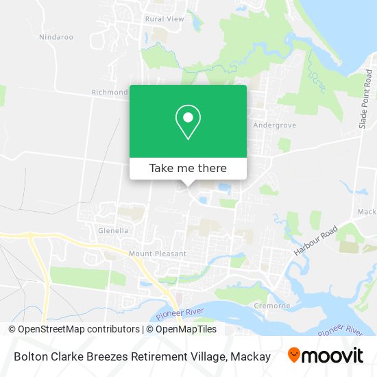 Bolton Clarke Breezes Retirement Village map
