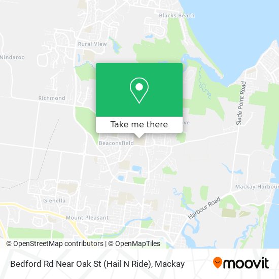 Bedford Rd Near Oak St (Hail N Ride) map