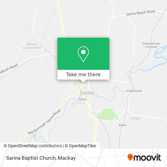 Sarina Baptist Church map