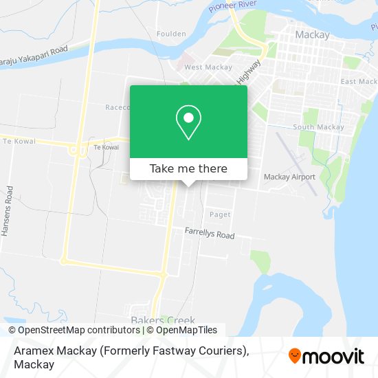 Aramex Mackay (Formerly Fastway Couriers) map