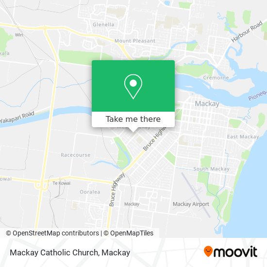 Mackay Catholic Church map