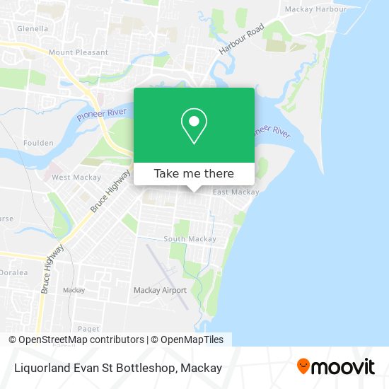 Mapa Liquorland Evan St Bottleshop