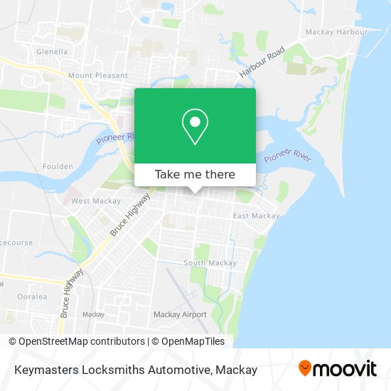 Keymasters Locksmiths Automotive map