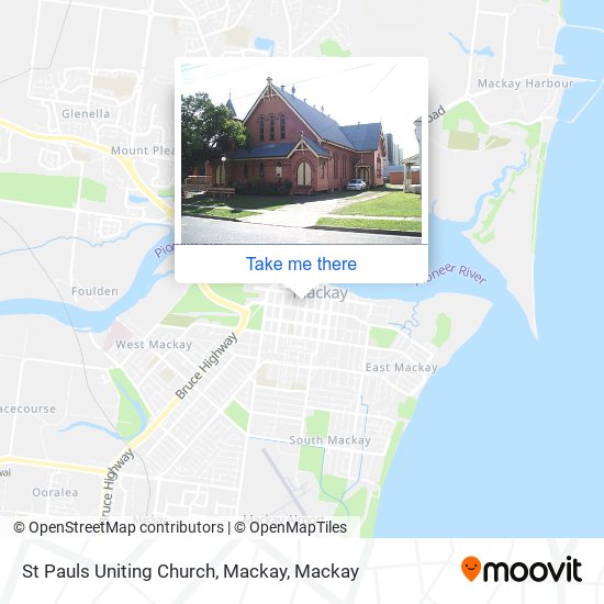 Mapa St Pauls Uniting Church, Mackay