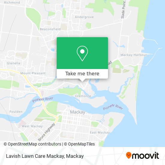 Lavish Lawn Care Mackay map