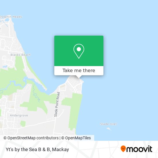 Yt's by the Sea B & B map