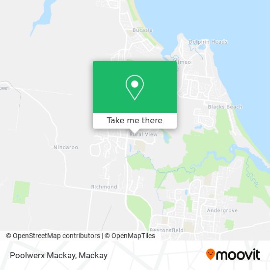 Poolwerx Mackay map