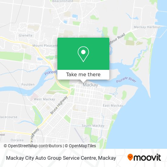 Mapa Mackay City Auto Group Service Centre