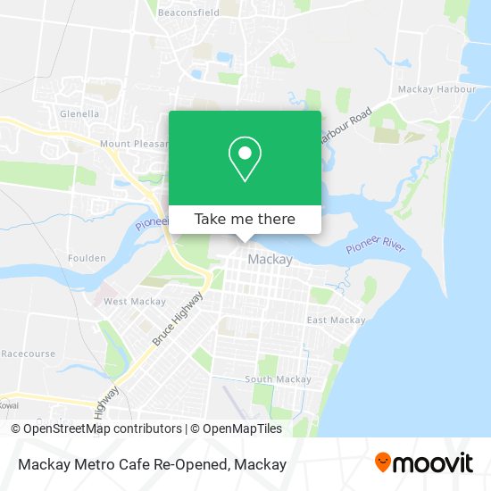 Mackay Metro Cafe Re-Opened map