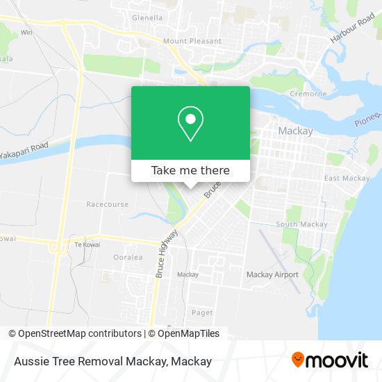 Mapa Aussie Tree Removal Mackay