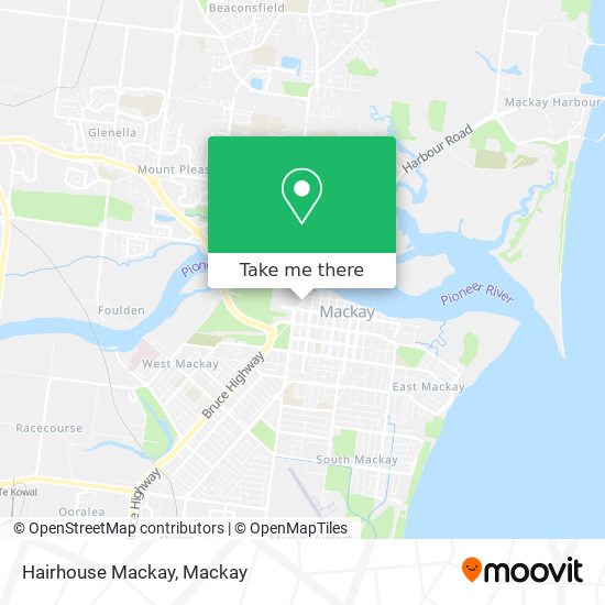 Hairhouse Mackay map