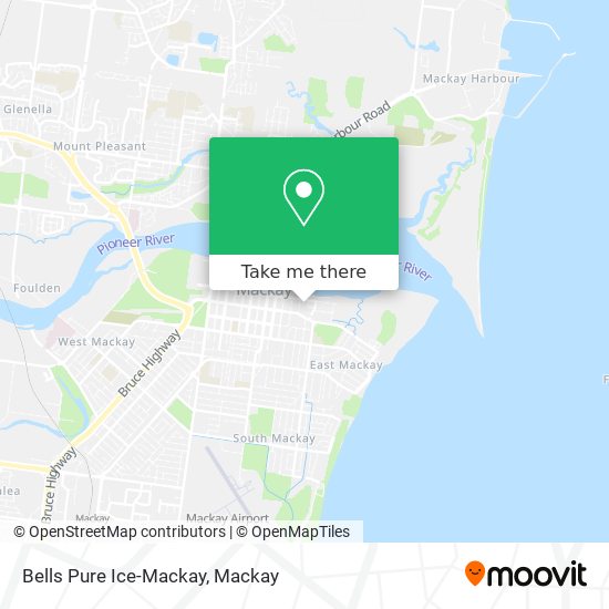 Bells Pure Ice-Mackay map