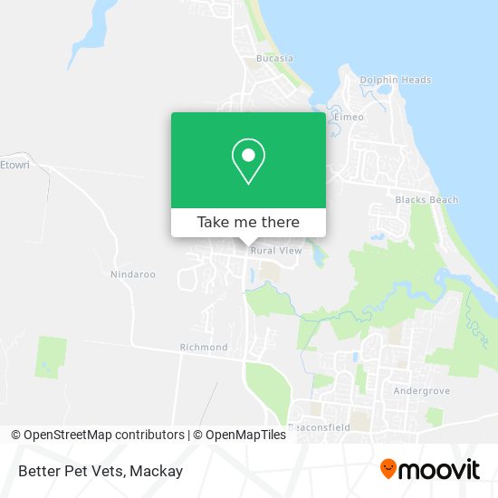 Better Pet Vets map