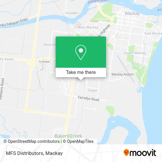 Mapa MFS Distributors