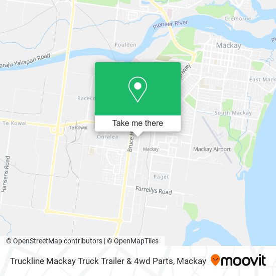 Mapa Truckline Mackay Truck Trailer & 4wd Parts