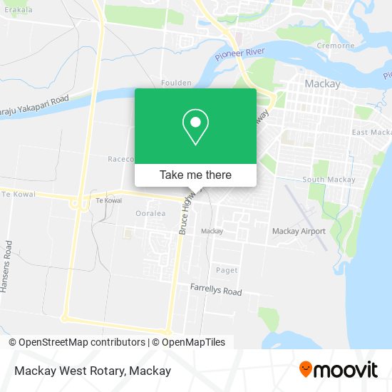 Mapa Mackay West Rotary