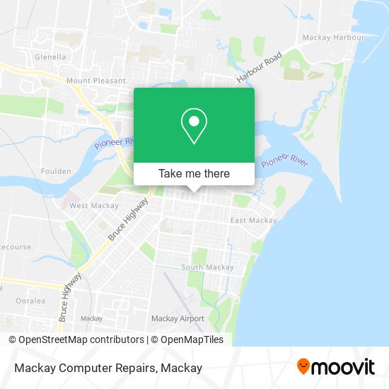 Mackay Computer Repairs map