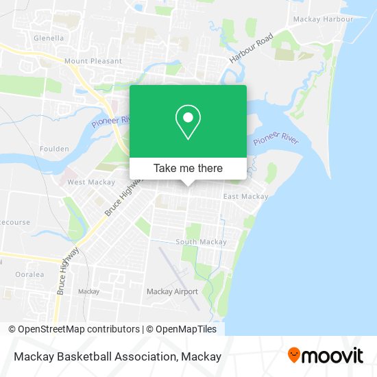 Mackay Basketball Association map