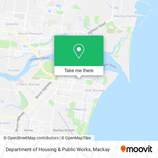 Department of Housing & Public Works map