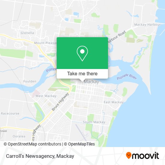 Carroll's Newsagency map