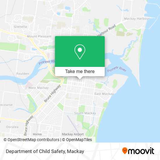 Department of Child Safety map