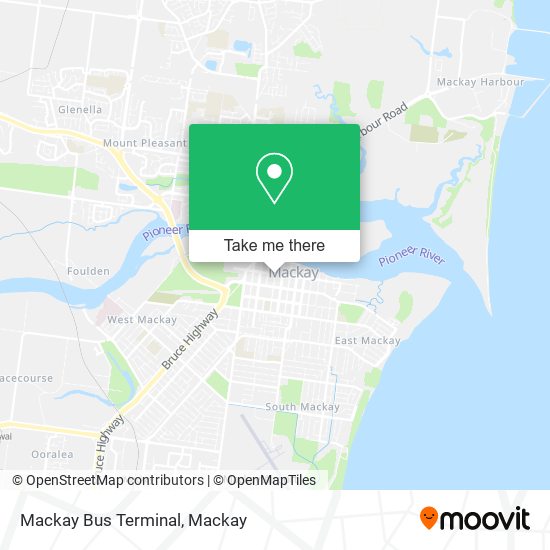 Mackay Bus Terminal map