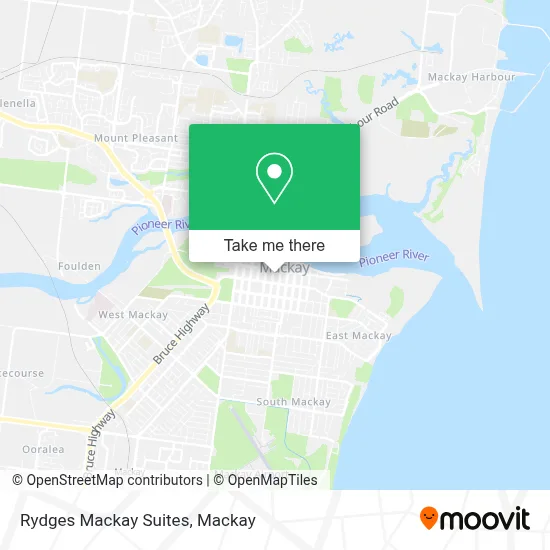 Mapa Rydges Mackay Suites