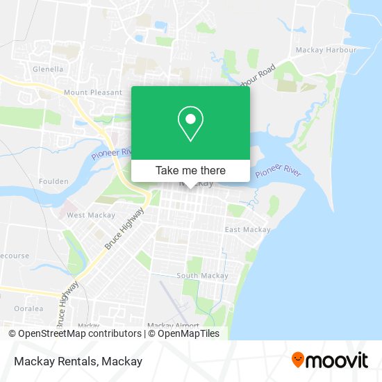 Mapa Mackay Rentals