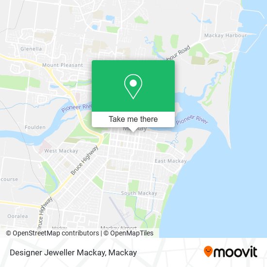 Designer Jeweller Mackay map