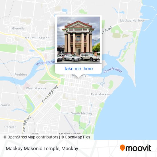 Mackay Masonic Temple map